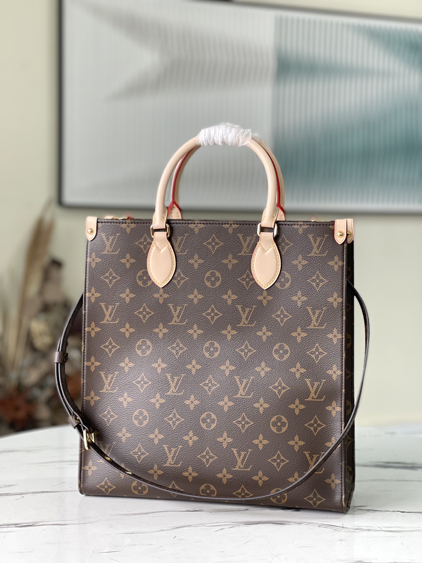 Good
 Louis Vuitton LV Sac Plat Bags Handbags Monogram Canvas M45848