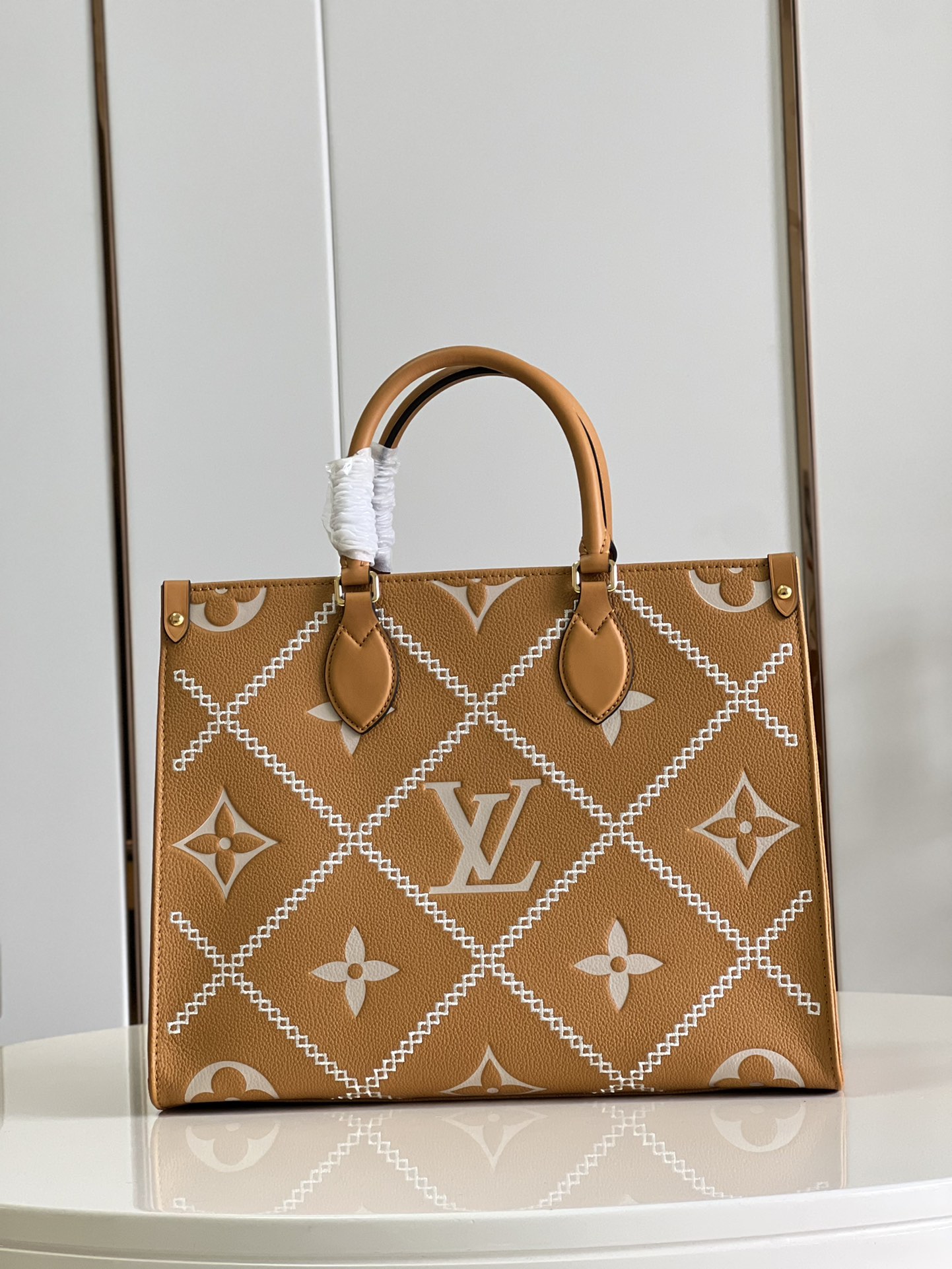 Louis Vuitton LV Onthego Bags Handbags Brown Embroidery Empreinte​ M46016