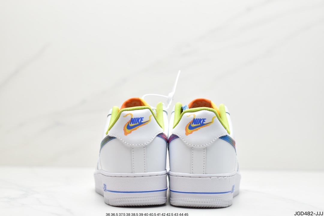 180 公司级Nike Air Force 1 Low 07 皮白PVC炫彩原楦头原纸板DQ7767-100