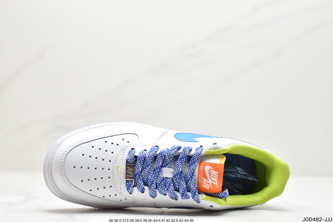 180 公司级Nike Air Force 1 Low 07 皮白PVC炫彩原楦头原纸板DQ7767-100