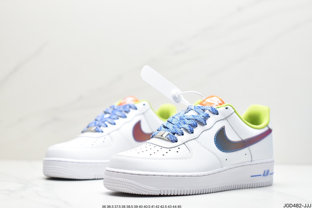 180 公司级Nike Air Force 1 Low 07 皮白PVC炫彩原楦头原纸板DQ7767-100