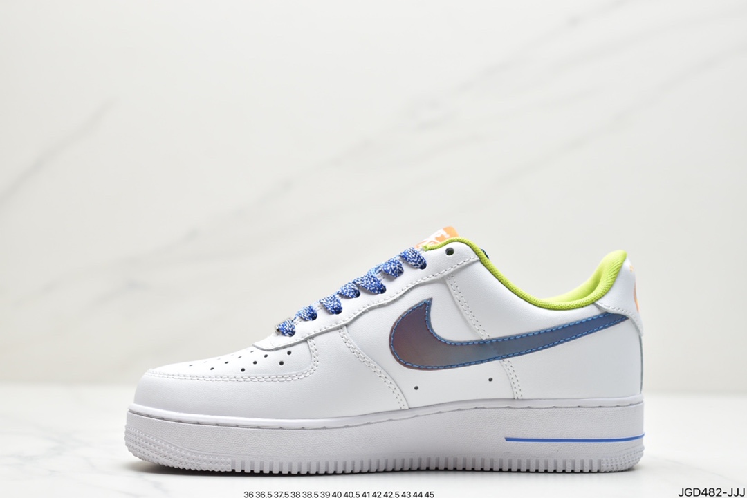 180 公司级Nike Air Force 1 Low 07 皮白PVC炫彩原楦头原纸板DQ7767-100