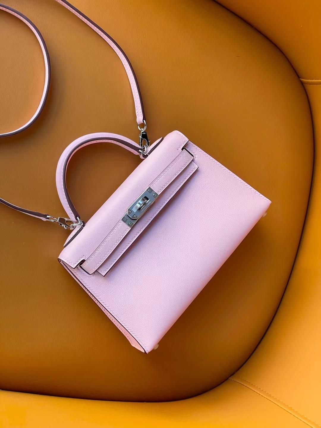 Hermes Kelly Handbags Crossbody & Shoulder Bags Online China
 Pink Mini