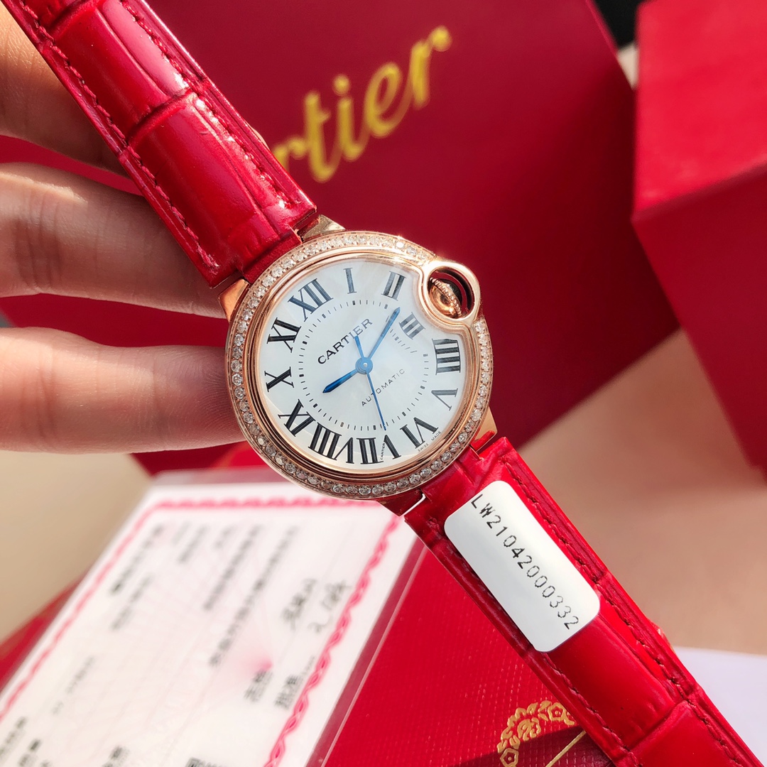 CARTIER 蓝气球 机械表女,手表,cartier 6