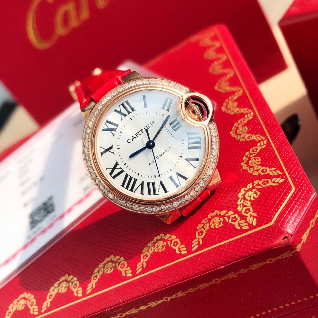 CARTIER 蓝气球 机械表女,手表,cartier 4