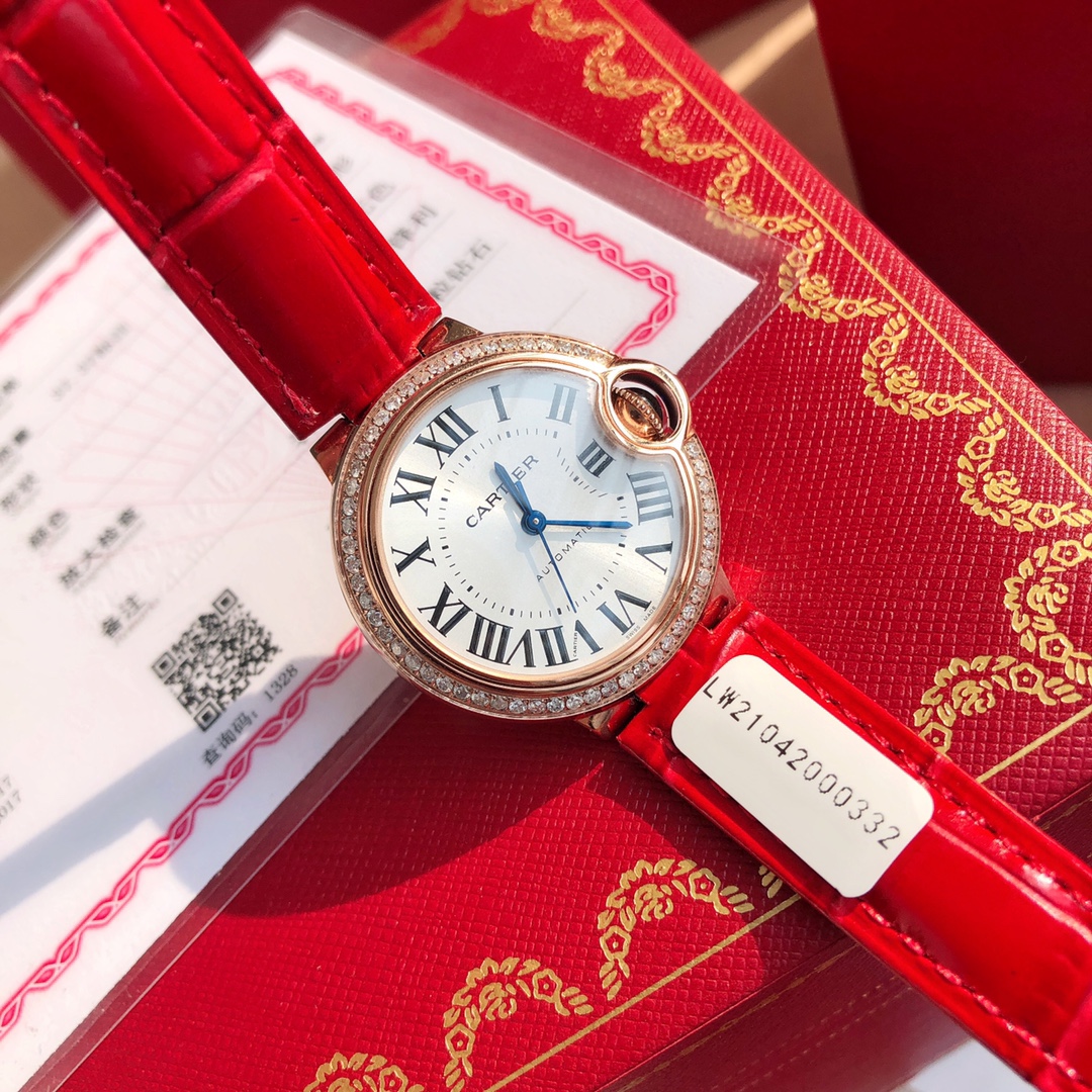 CARTIER 蓝气球 机械表女,手表,cartier 3