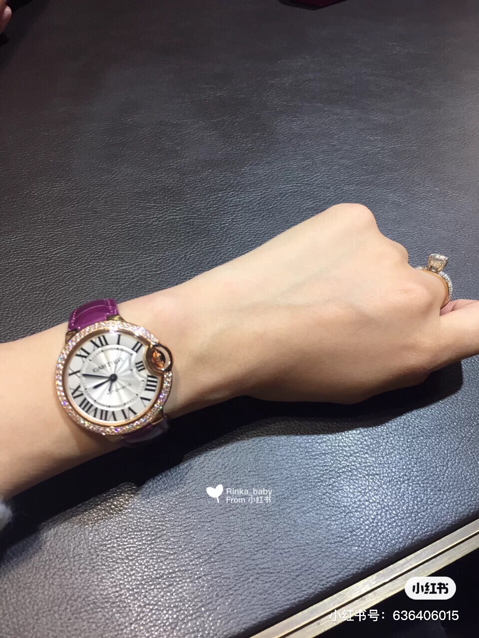 NO:142633,Cartier blue balloon hand picture, cartier19860909卡地亚 蓝气球 上手图,,cartier,Watch