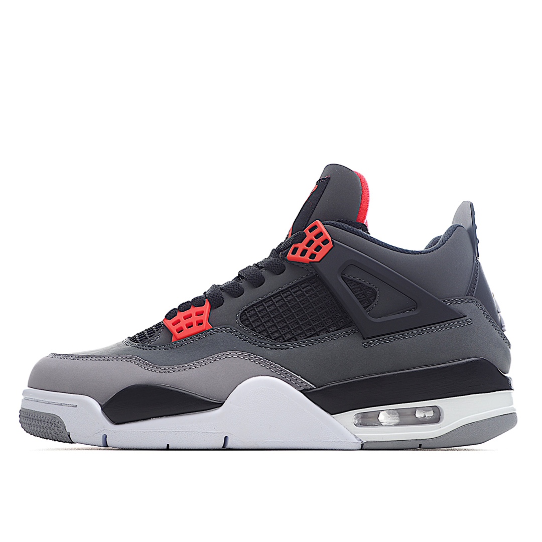 J0 Air Jordan 4 “Infrared” 红外线黑灰 细节品鉴 纯原大厂出品獨家版本原鞋开发 实力工厂 打造完美鞋型 纸板中底 钢印 完美版型 公司货既视感 皮料自行品鉴 最大开发到47.5 专供鬼佬 区别市面各种”伪纯原”官方