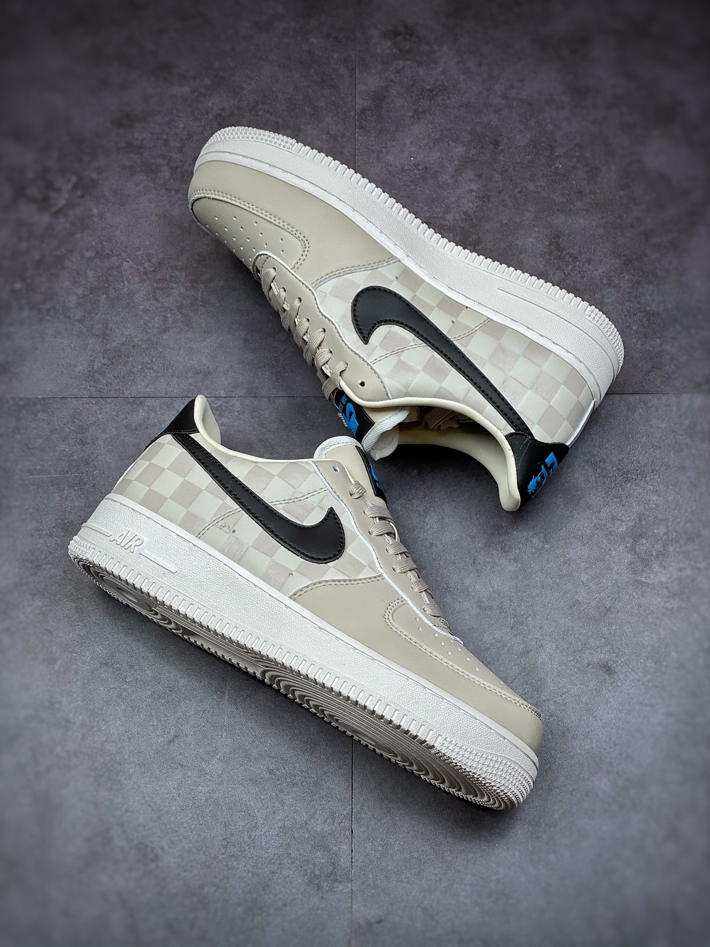 200 Nike Air Force 1 Low 07 皮革棋盘格奶白 DC8877-200
