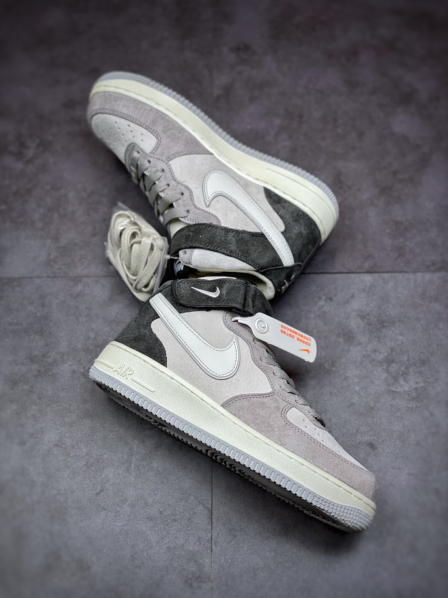 260 Nike Air Force 1 Low 07 米灰黑拼接DG9158-616