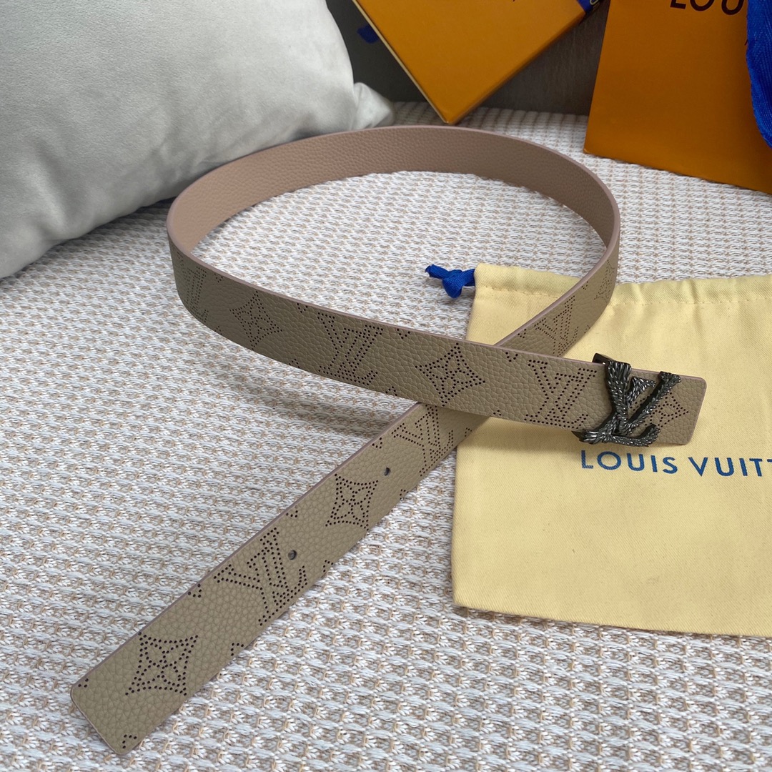 Louis Vuitton Belts Women Calfskin Cowhide