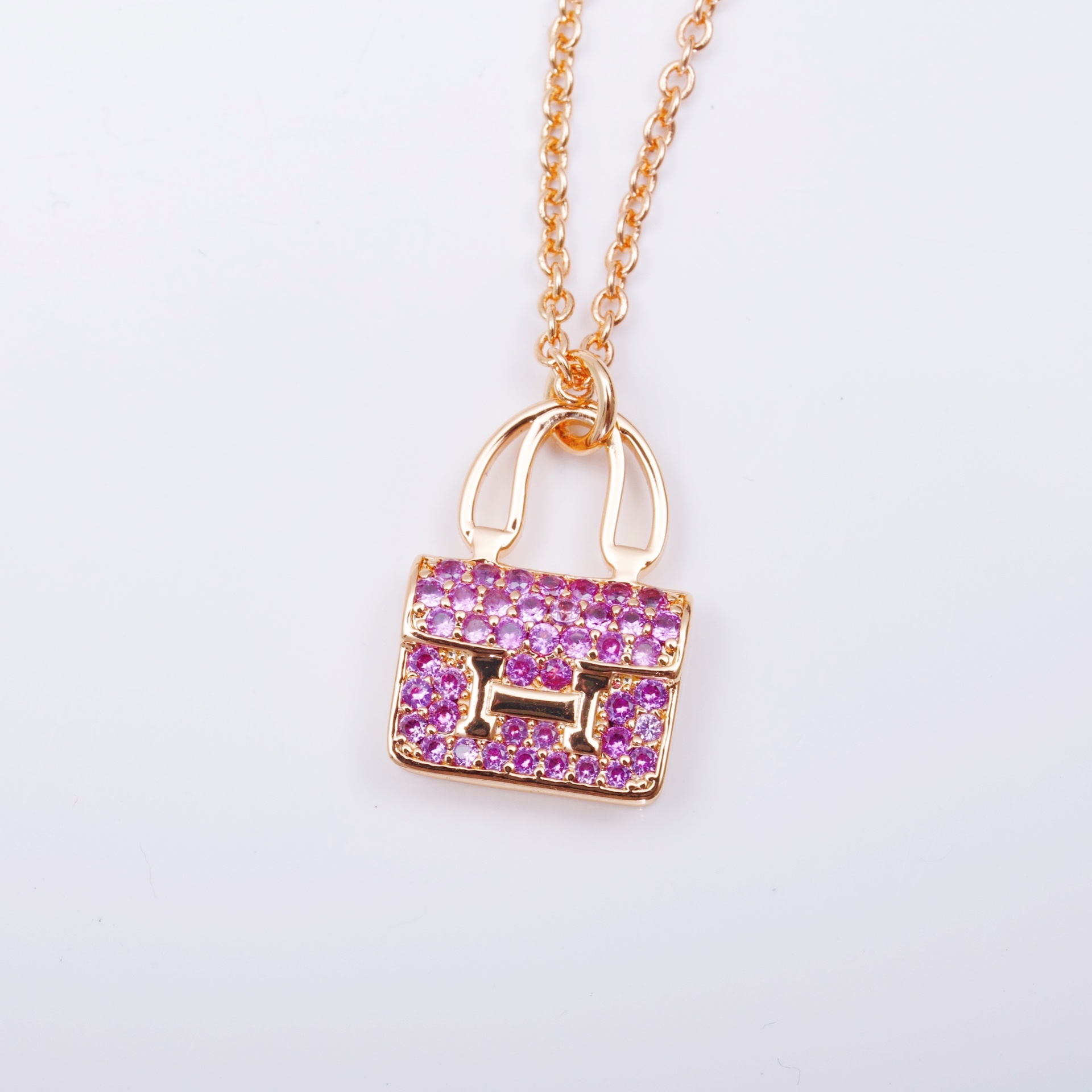 Hermes Jewelry Necklaces & Pendants Blue Pink