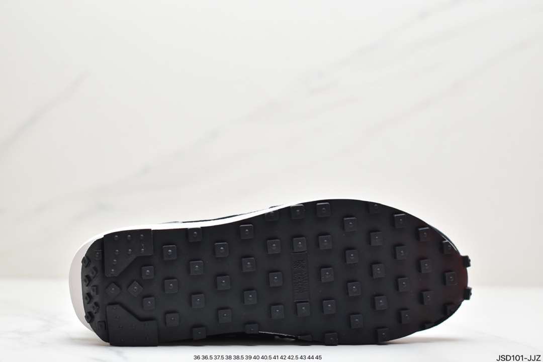 200 公司级日式解构美学SACAI联名 × NIKE LDV Waffle重叠设计前卫华夫变形休闲慢跑鞋 BV0073-001