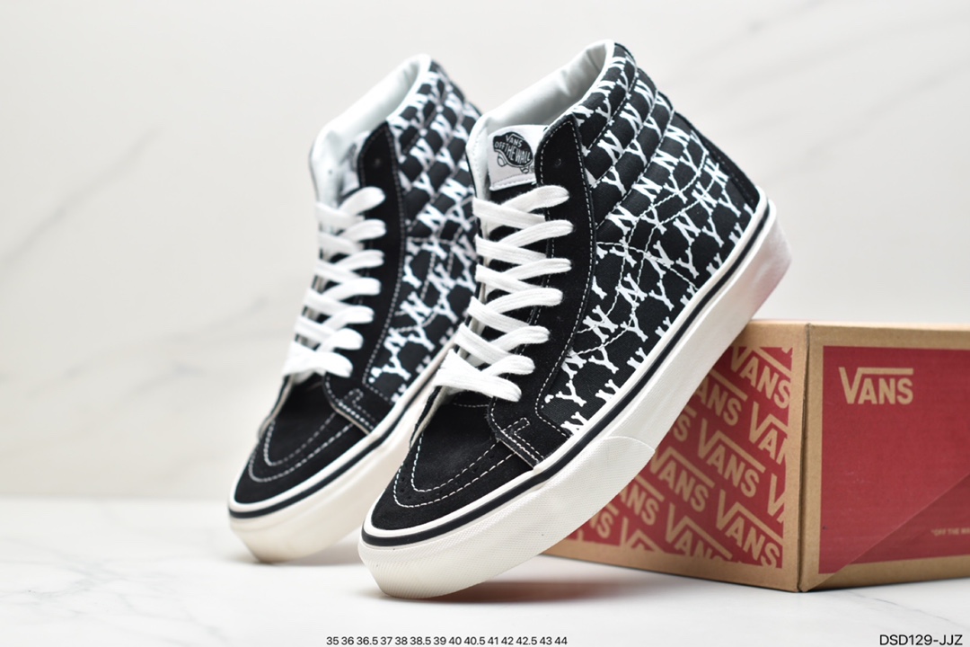 VANS/ Sk8-Hi Vit LX Vulcanized Classic Fashion High Top All-match Campus Casual Sports Skateboard Shoes