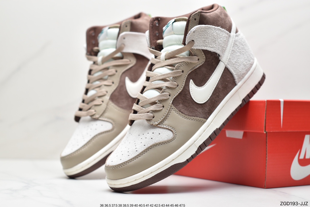 290 公司级耐克Nike Dunk High ”Light Chocolate” 高邦 巧克力配色 DH5348-100