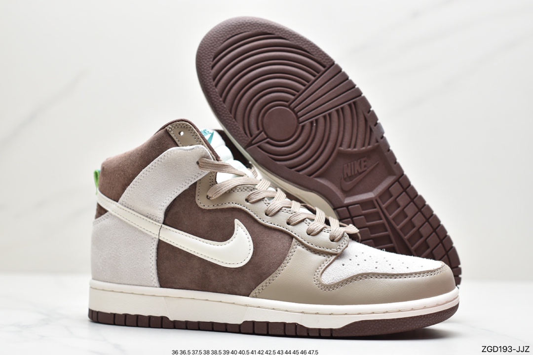 290 公司级耐克Nike Dunk High ”Light Chocolate” 高邦 巧克力配色 DH5348-100