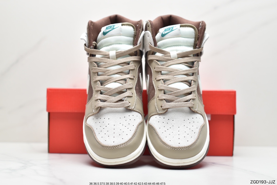 290 公司级耐克Nike Dunk High ”Light Chocolate” 高邦 巧克力配色 DH5348-100