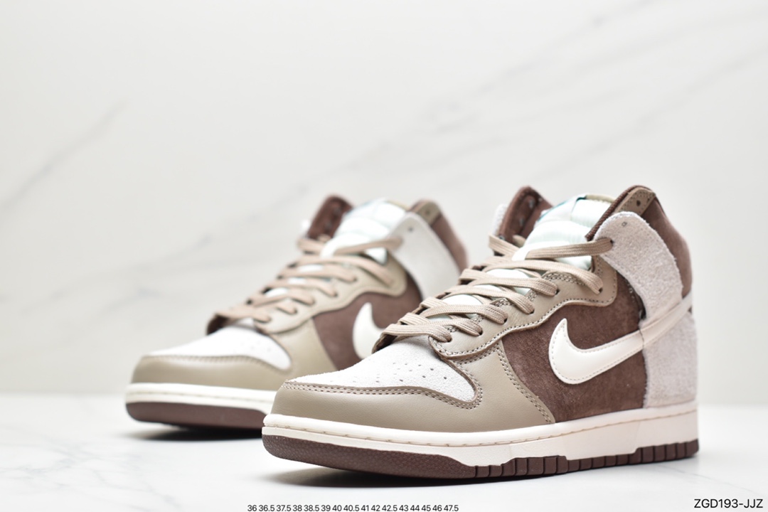290 公司级耐克Nike Dunk High ”Light Chocolate” 高邦 巧克力配色 DH5348-100
