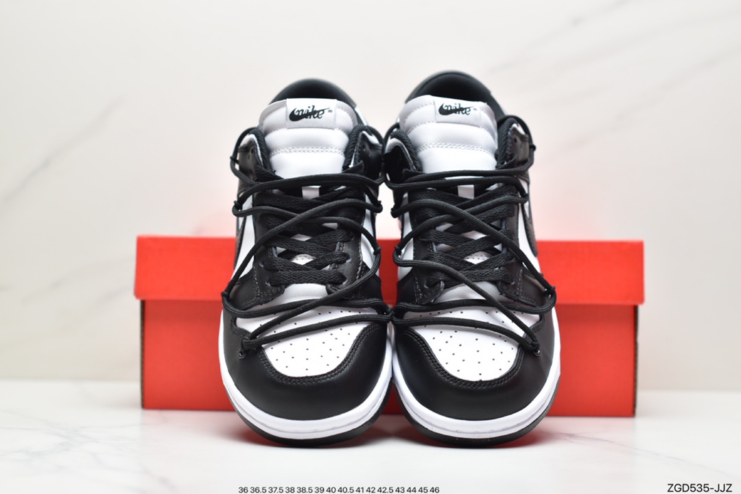 290 公司级耐克Nike SB Dunk OFF-WHITE 联名 黑白CT0856