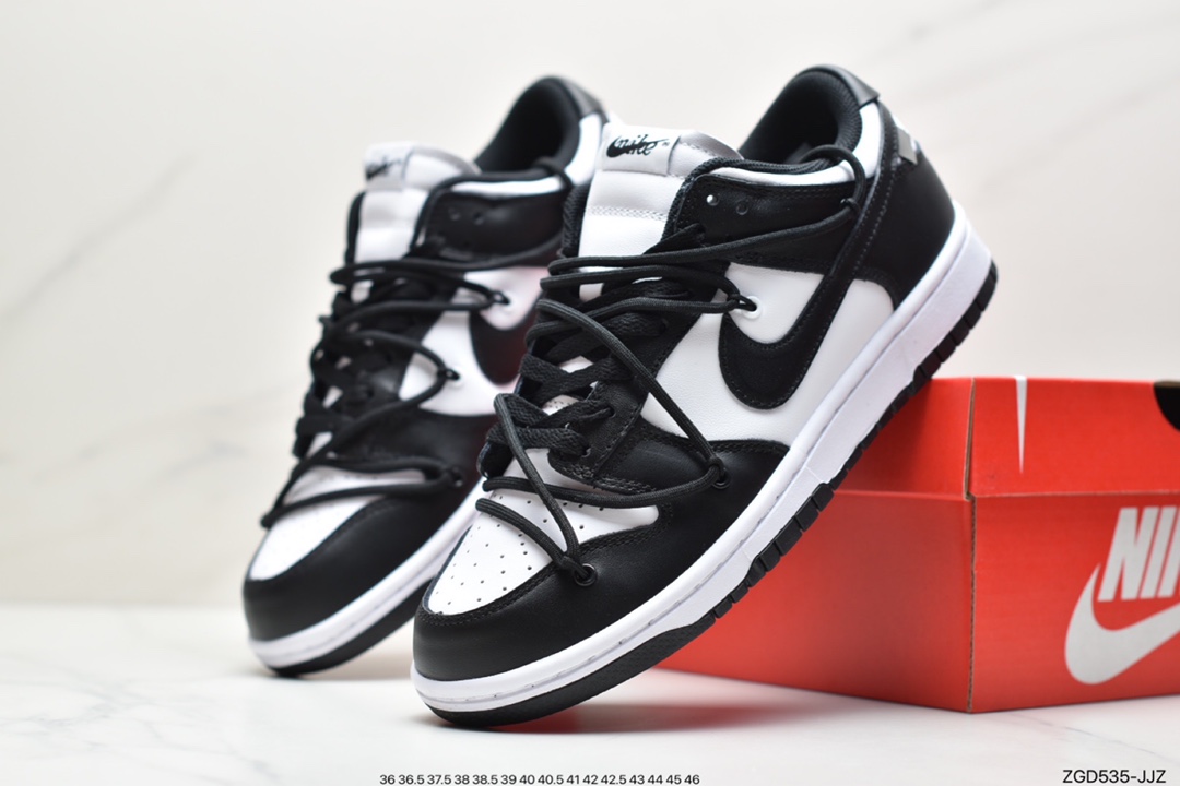 290 公司级耐克Nike SB Dunk OFF-WHITE 联名 黑白CT0856