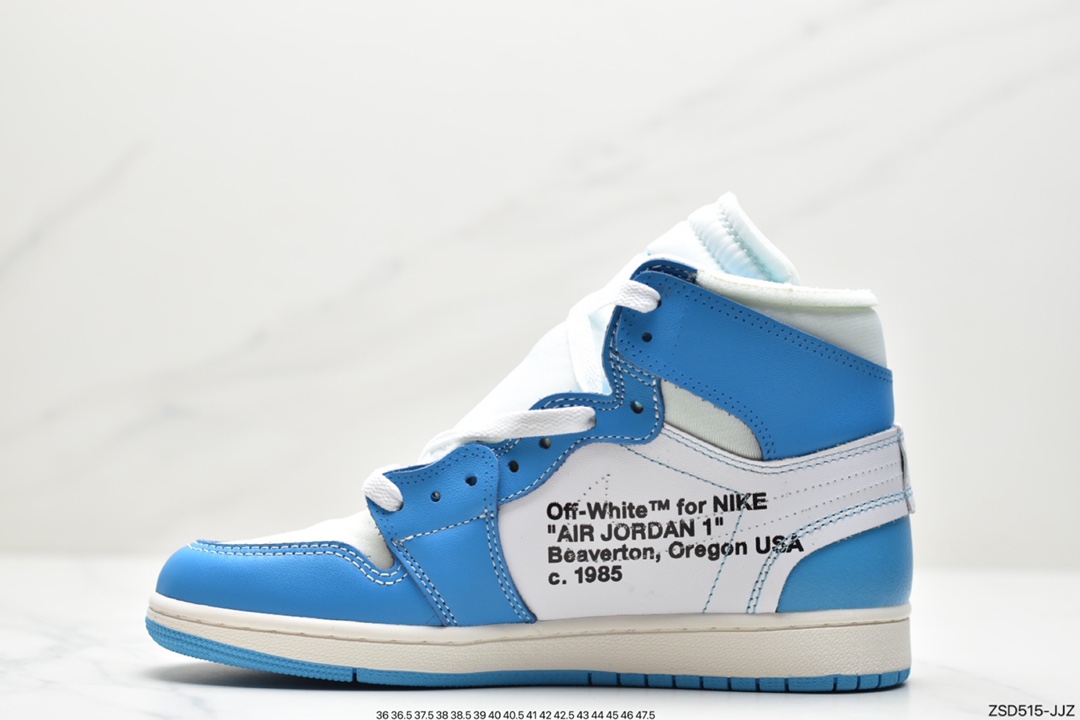320 公司级OFF-WHITE x Air Jordan 1 Retro High OG “UNC” 高帮 北卡蓝联名 AQ0818-148