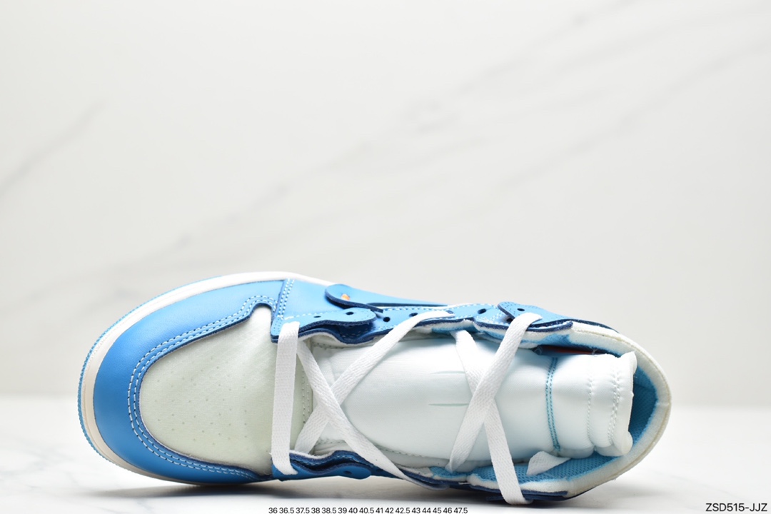 320 公司级OFF-WHITE x Air Jordan 1 Retro High OG “UNC” 高帮 北卡蓝联名 AQ0818-148