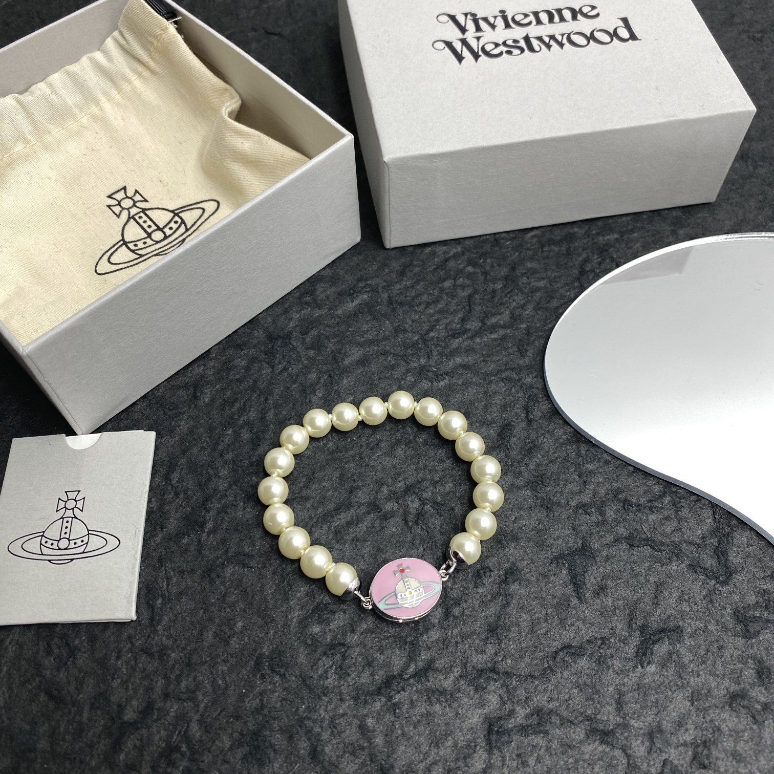 Vivienne Westwood Joyas Pulsera Collar Rosa Niña