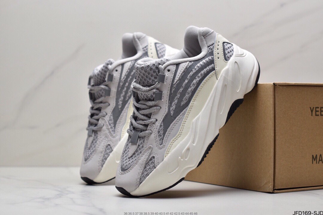 Really explosive Adidas Yeezy Boost 700 Inertia grandfather coconut 700 3M reflective running shoes EG7487 526