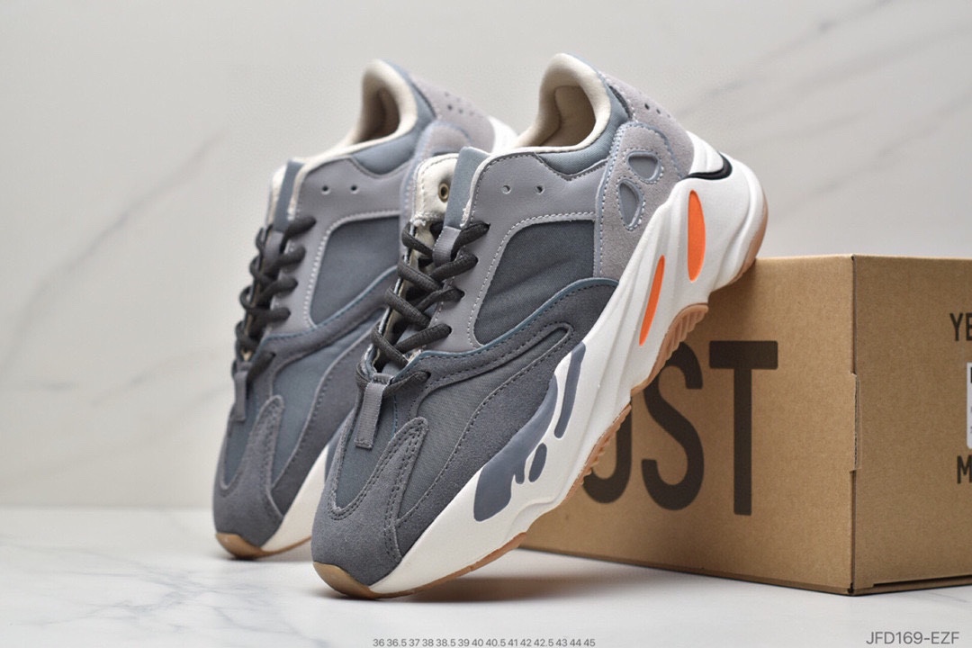 Really explosive Adidas Yeezy Boost 700 Inertia grandfather coconut 700 3M reflective running shoes EG7487 526