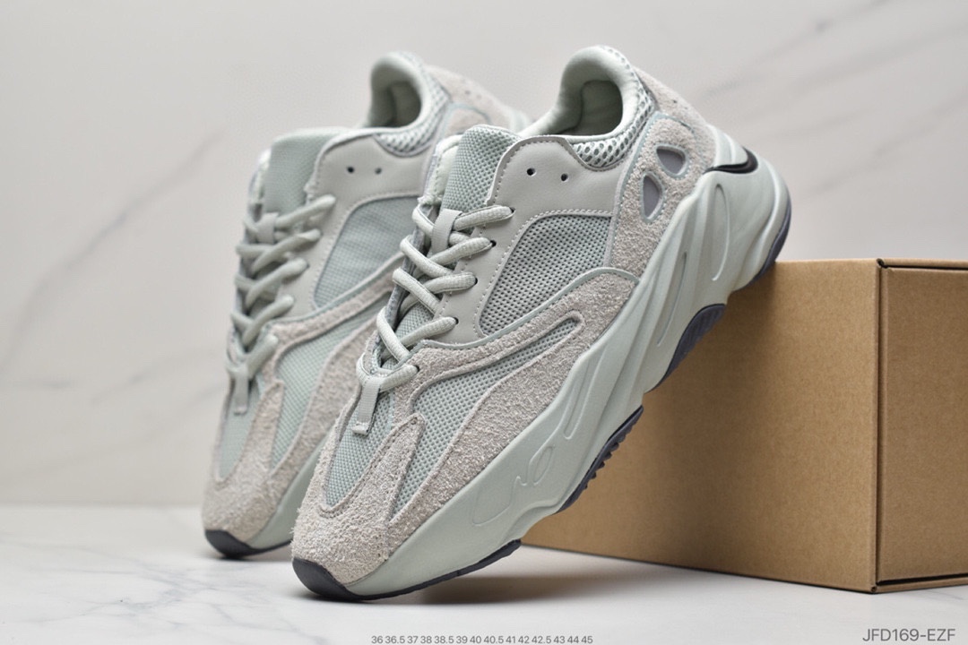 Really explosive Adidas Yeezy Boost 700 Inertia grandfather coconut 700 3M reflective running shoes EG7487 526