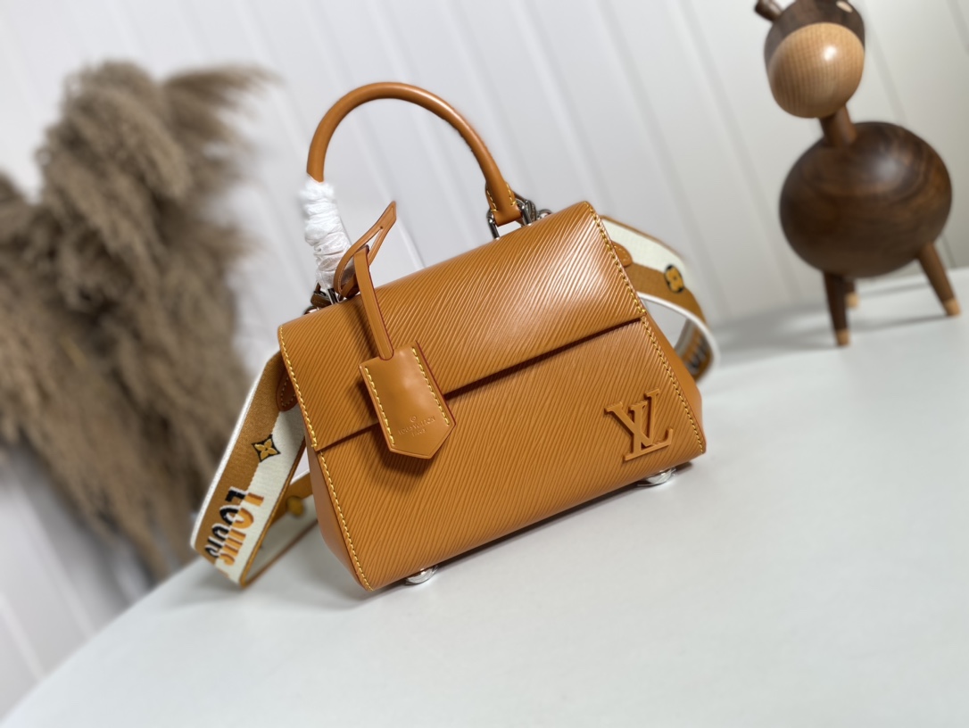 Louis Vuitton LV Cluny Bags Handbags Brown Yellow Epi Resin Mini M58931