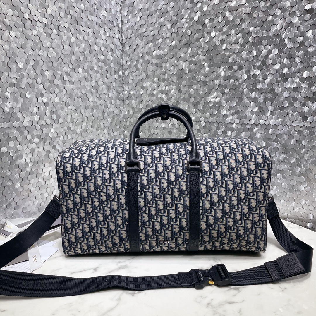 Dior Replica
 Handbags Travel Bags Beige Black Printing Cowhide Oblique