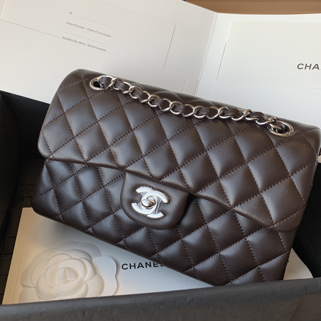 CHANEL CF Classic 25cm Imported Lambskin Small Bag Big Charm Classic Versatile