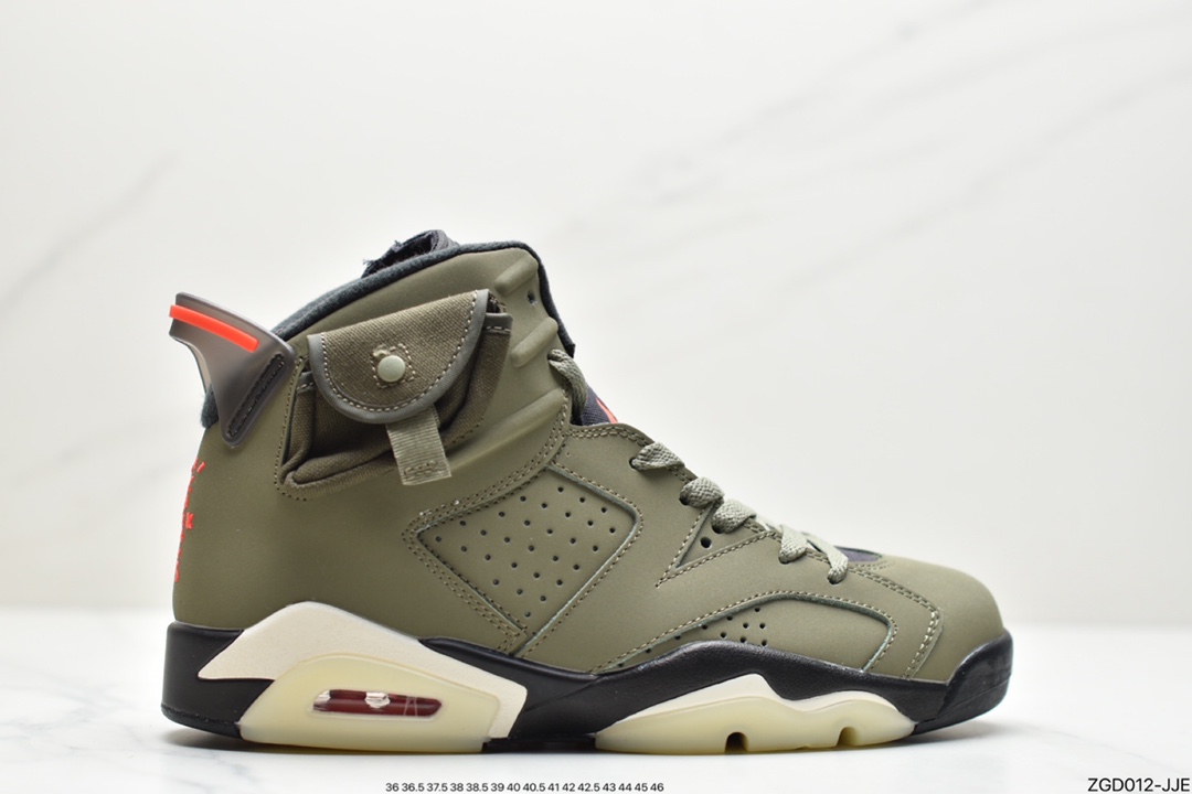 290 公司级说唱歌手·斯科特再度联乘Travis Scott x Air Jordan 6 ”Cactus Jack”乔丹AJ6代复古休闲文化篮球鞋CN1084-200