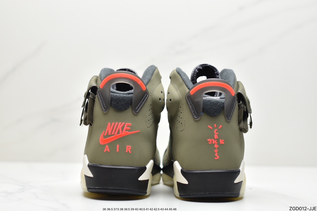290 公司级说唱歌手·斯科特再度联乘Travis Scott x Air Jordan 6 ”Cactus Jack”乔丹AJ6代复古休闲文化篮球鞋CN1084-200