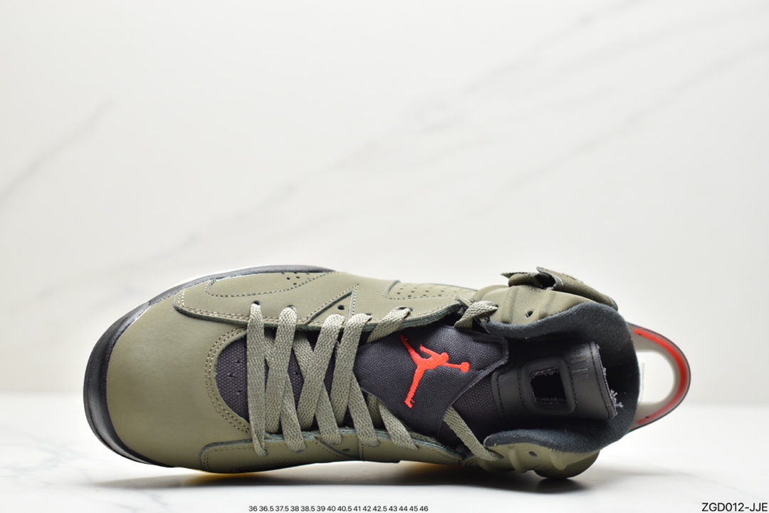 290 公司级说唱歌手·斯科特再度联乘Travis Scott x Air Jordan 6 ”Cactus Jack”乔丹AJ6代复古休闲文化篮球鞋CN1084-200