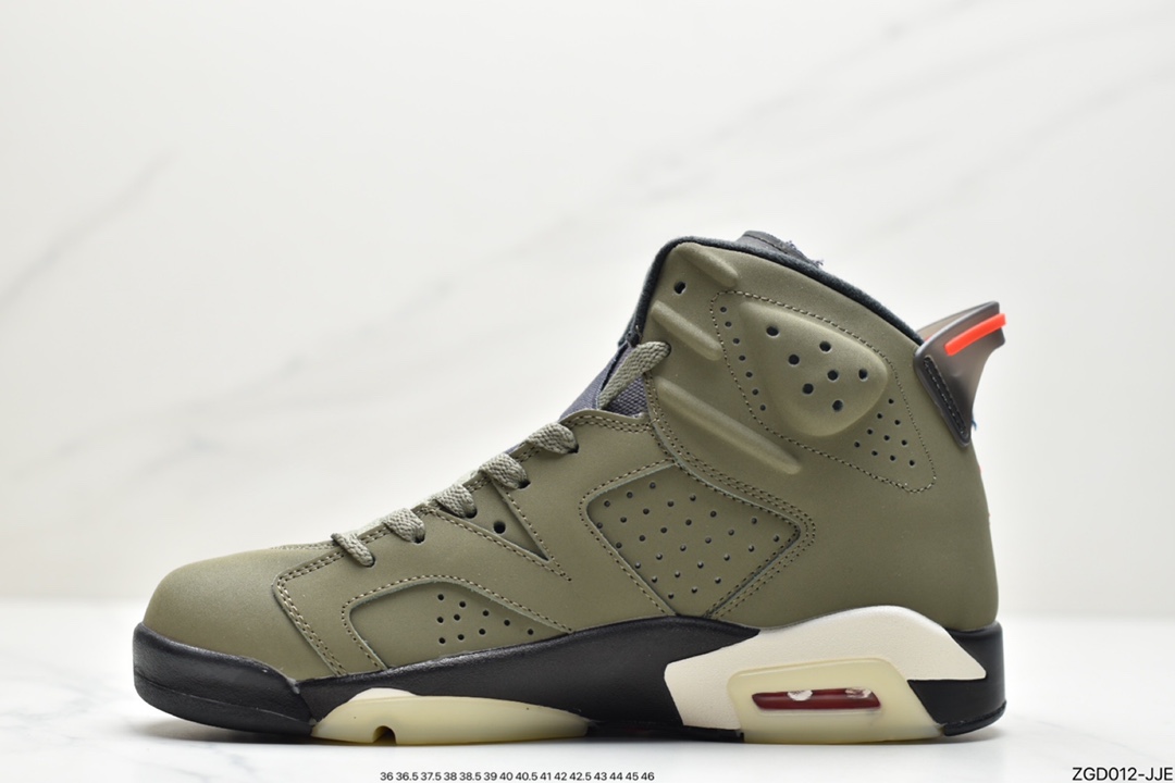 290 公司级说唱歌手·斯科特再度联乘Travis Scott x Air Jordan 6 ”Cactus Jack”乔丹AJ6代复古休闲文化篮球鞋CN1084-200