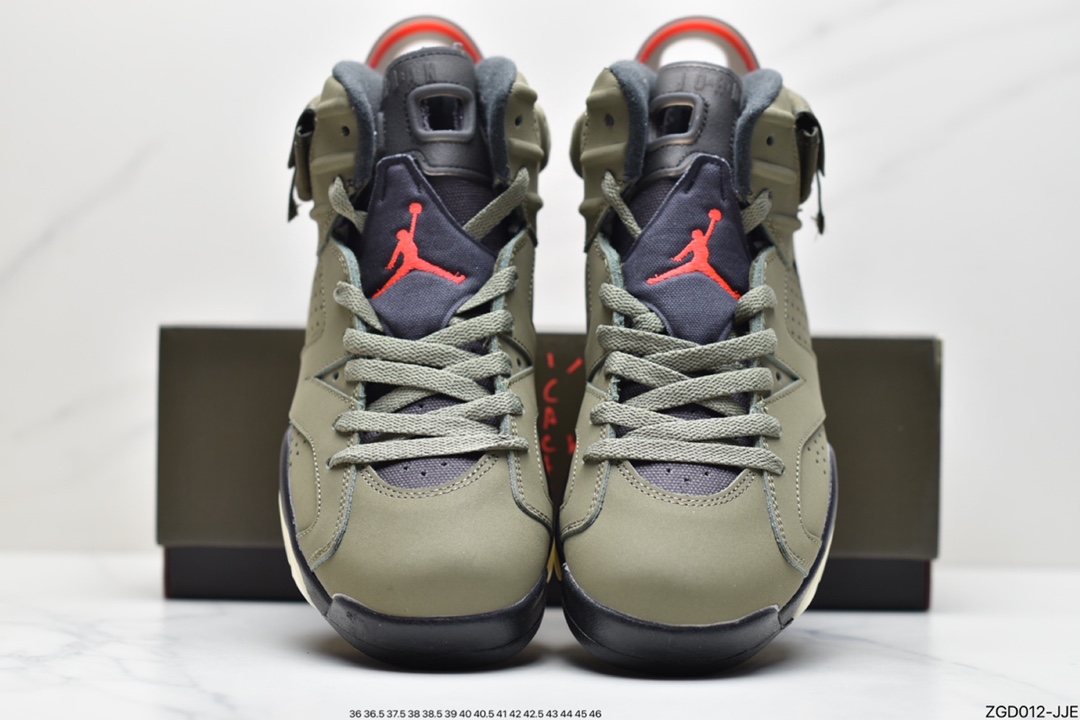 290 公司级说唱歌手·斯科特再度联乘Travis Scott x Air Jordan 6 ”Cactus Jack”乔丹AJ6代复古休闲文化篮球鞋CN1084-200