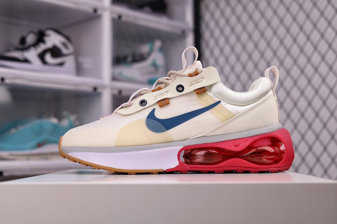 G5 耐克Nike Air Max 2021 大气垫低帮休闲运动慢跑鞋。采用蝉翼透气合成纤维组合网眼物料构成鞋面多道高频压合鞋面技术后掌独立球状透明缓震气垫及外置橡胶外底 颠覆设计。