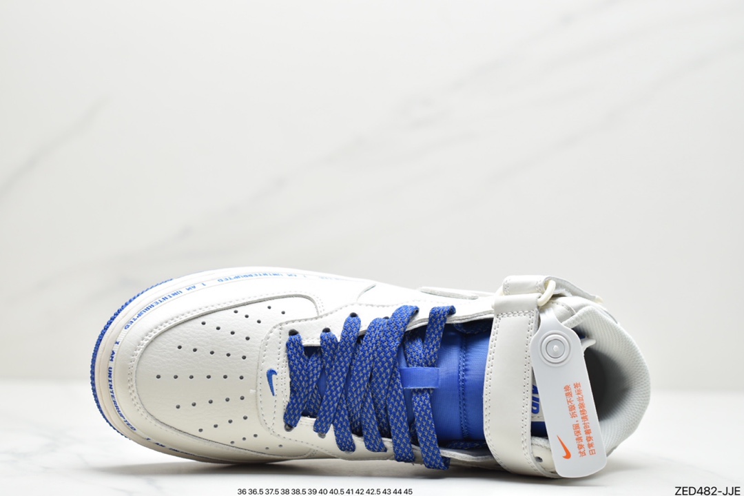 260 公司级 洛杉矶 Uninterrupted×Nike Air Forece 1 Mid ”MORE THAN” “米宝蓝中帮NU3060-686