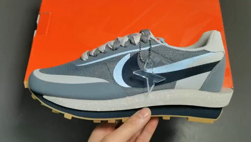 [Air Force Series]Gray and blue deconstruction three-party co-branded size: 36