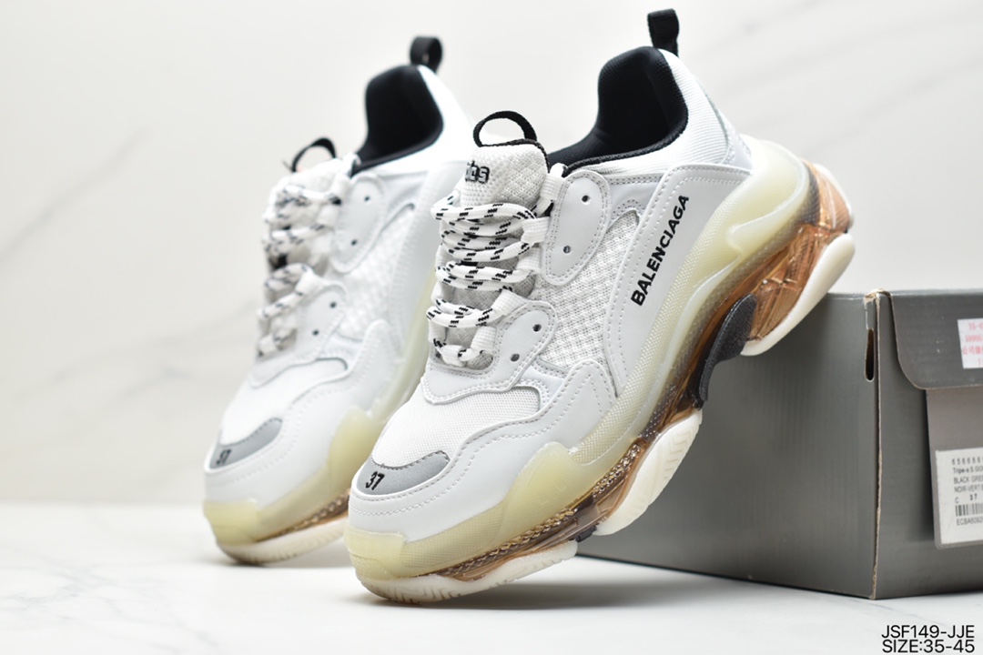 Dad shoes deconstruction perfectly interprets the trend new fashion Balenciaga Triple-S Sneaker fashion retro platform 656686 W06G0 1001