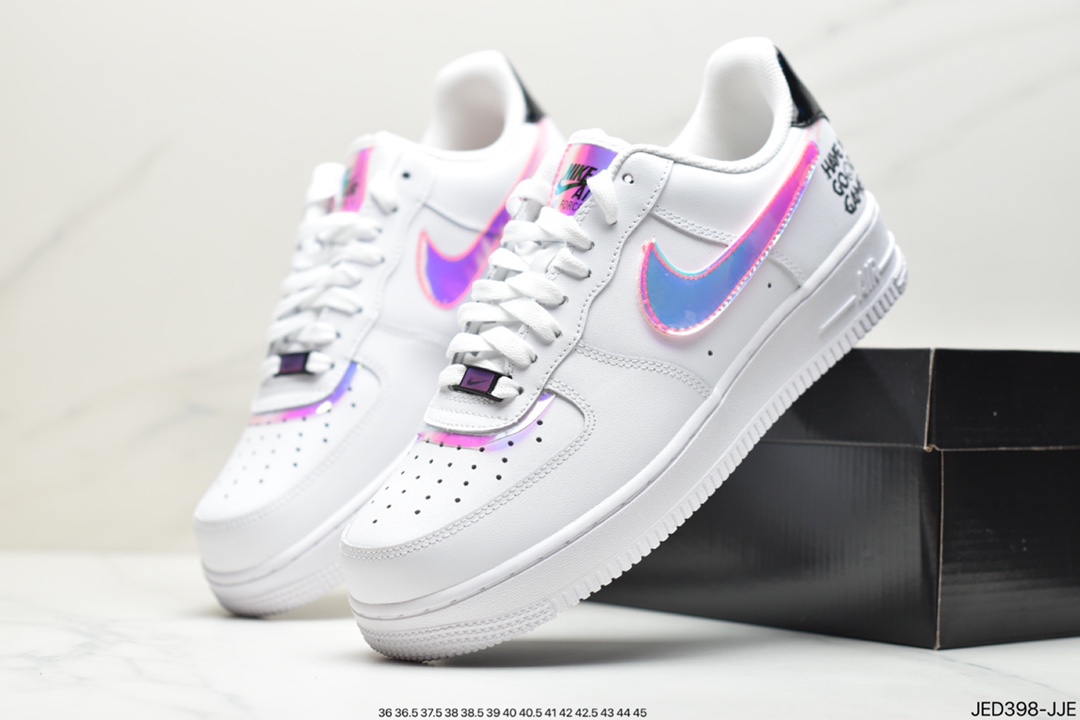 150 公司级耐克Nike Air Force 1 High’07 LV8 3M反光银白 空军一号休闲板鞋CU4159-100