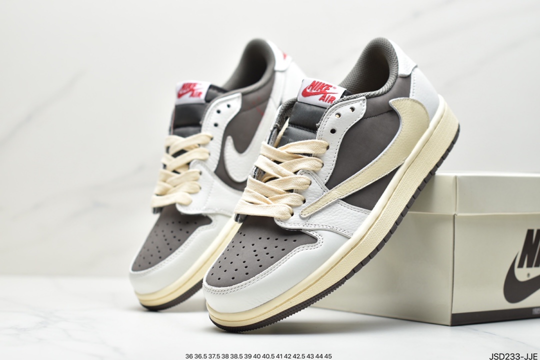 200 公司级Travis Scott x Air Jordan AJ1 Low QX 倒钩TS联名低帮板鞋CQ4277-001