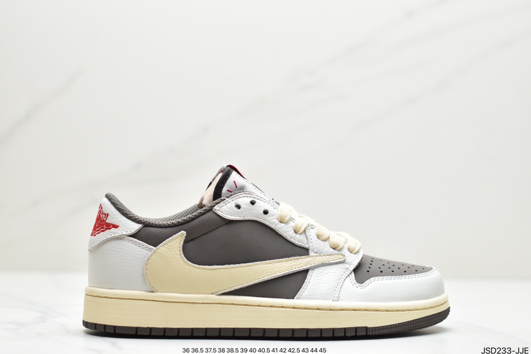 200 公司级Travis Scott x Air Jordan AJ1 Low QX 倒钩TS联名低帮板鞋CQ4277-001