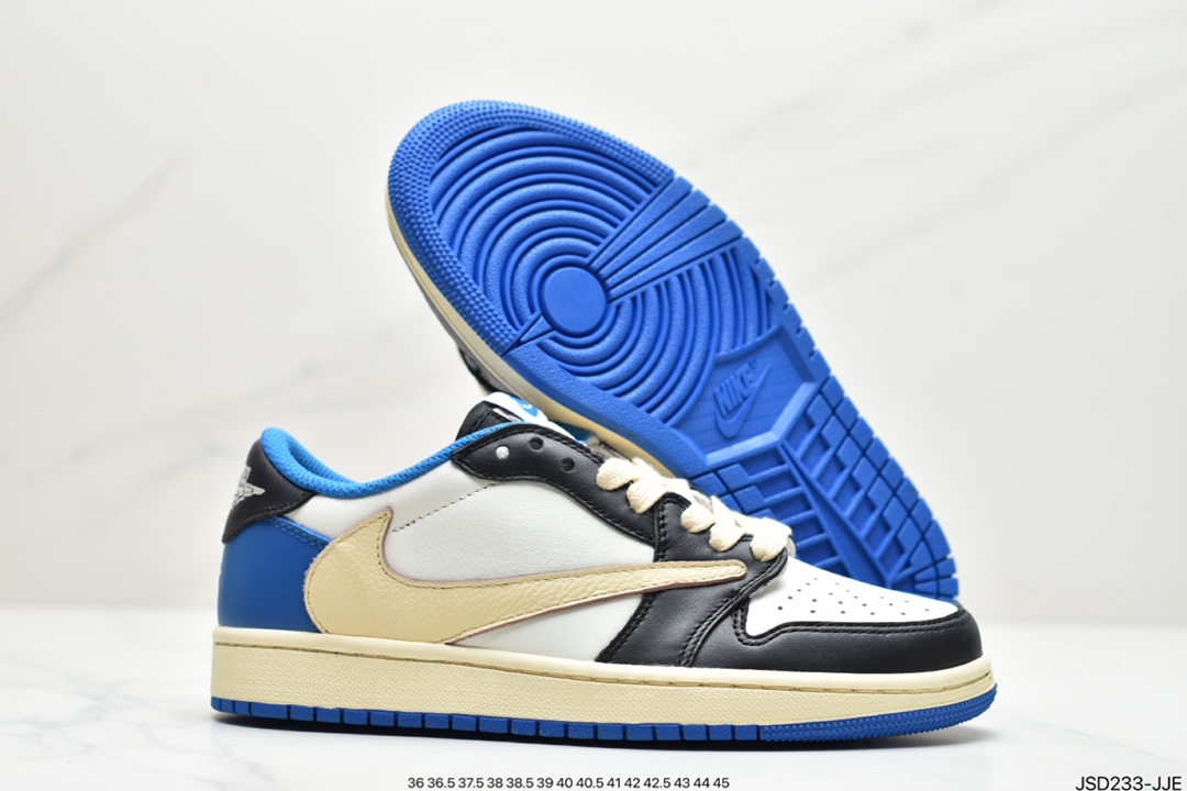 200 公司级Travis Scott x Air Jordan AJ1 Low QX 倒钩TS联名低帮板鞋CQ4277-001