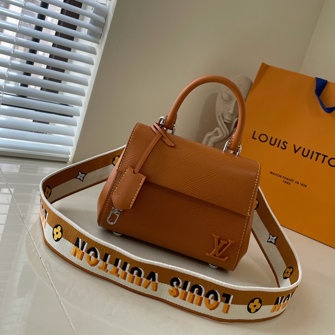 Louis Vuitton LV Cluny Bags Handbags Caramel Epi Resin Mini M58931