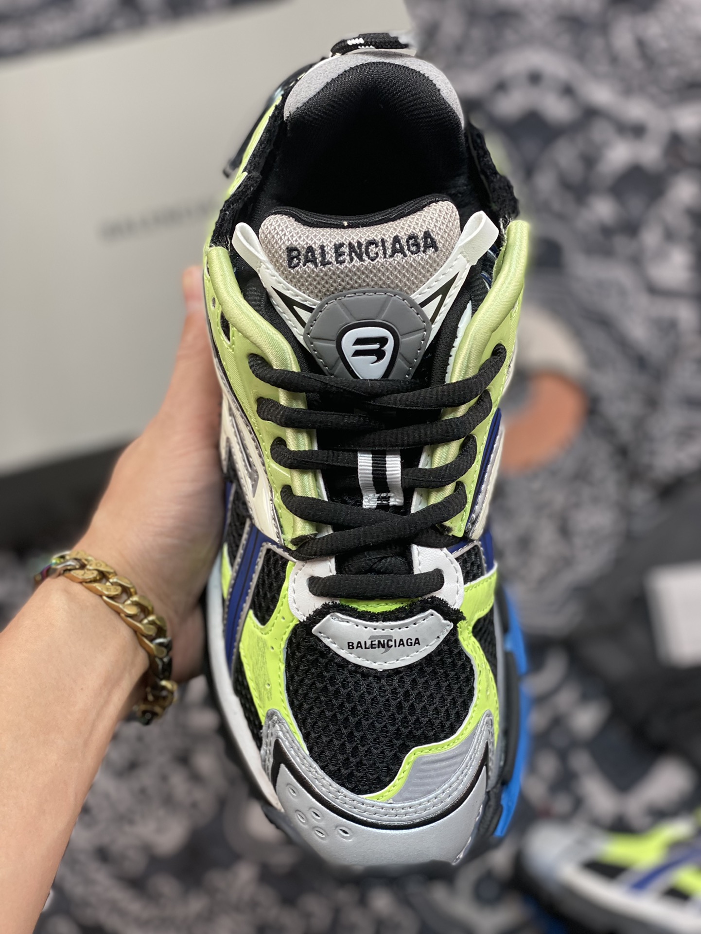 500 优选 原装级别 巴黎 Balenciag X Kith x复古野跑姥爹潮流百搭慢跑鞋