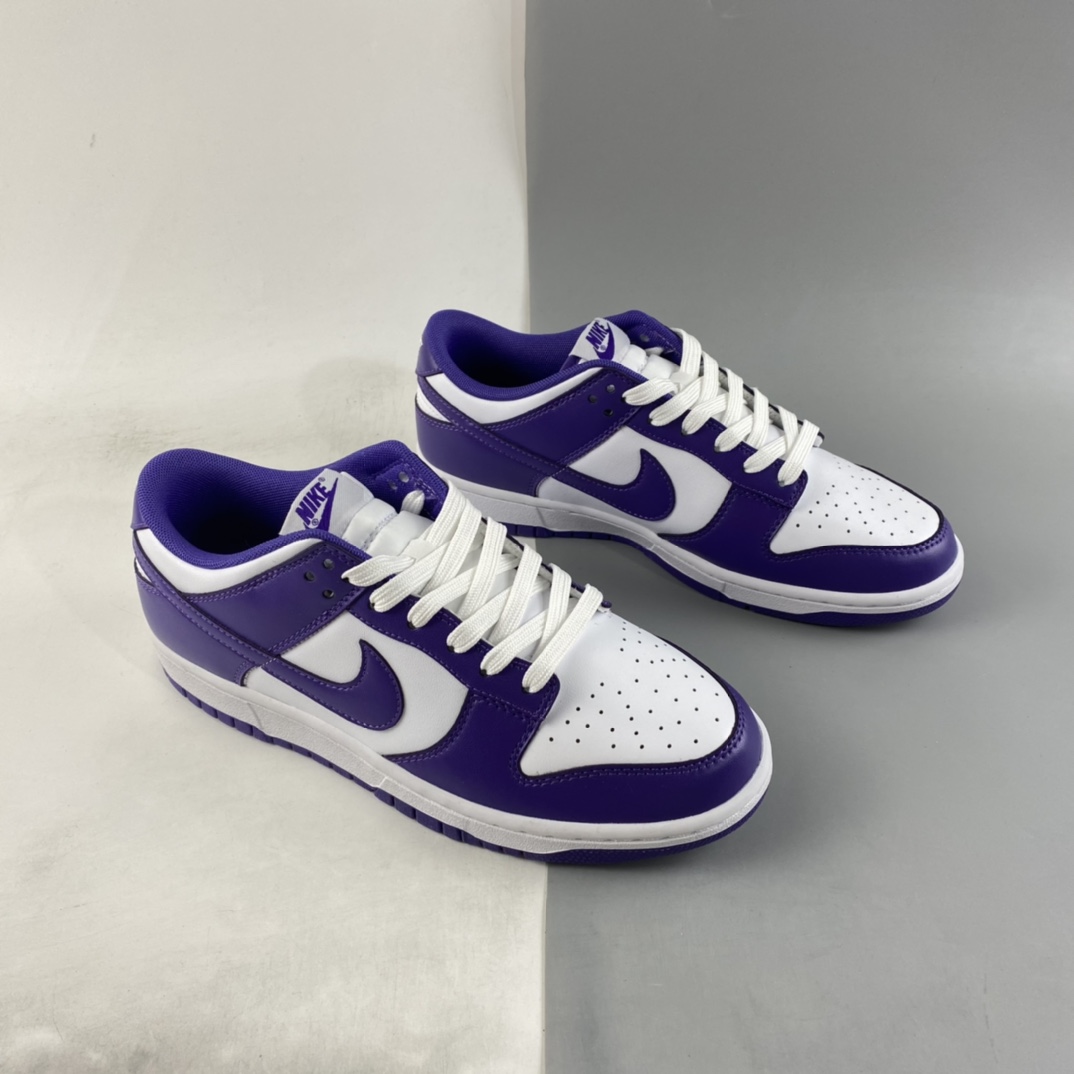 P280 NIKE Dunk Low Retro 白紫 低帮运动休闲板鞋 DD1391-104