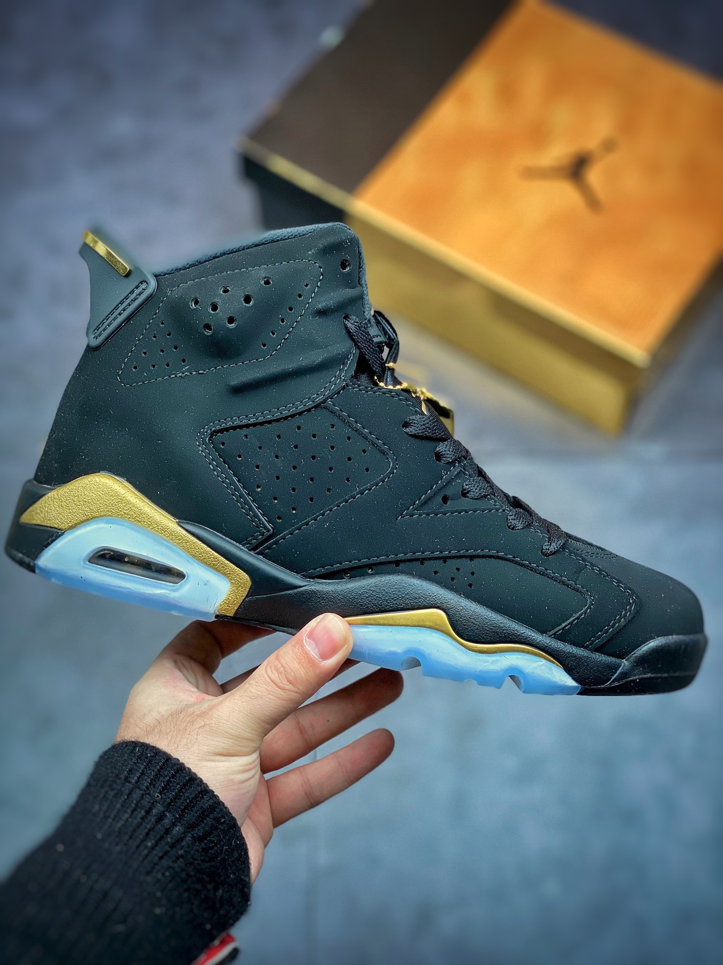 280 Air Jordan 6 ” DMP ” 黑金 篮球鞋 货号：CT4954-007